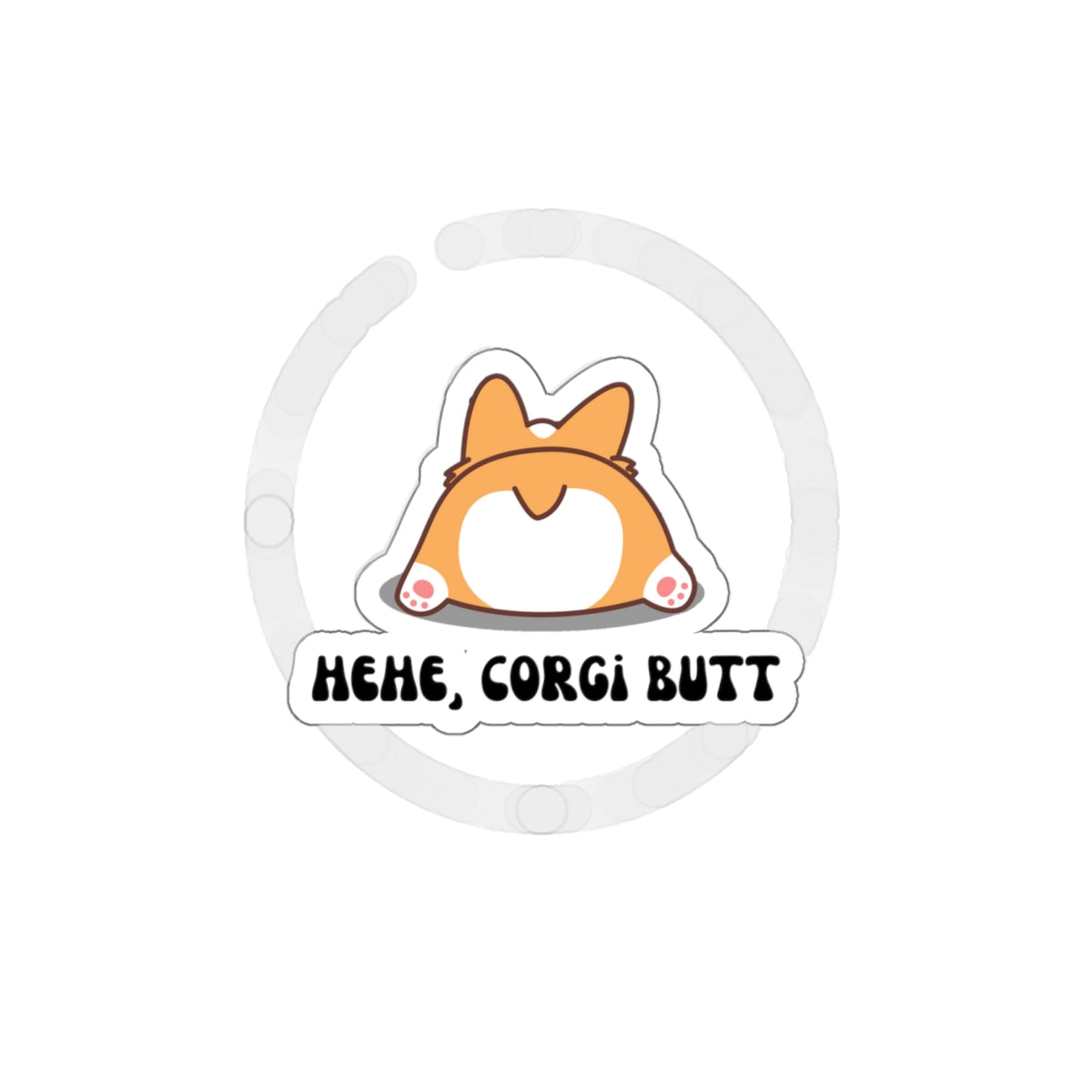 Corgi Butt Sticker