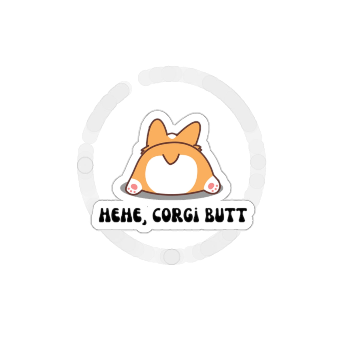 Corgi Butt Sticker