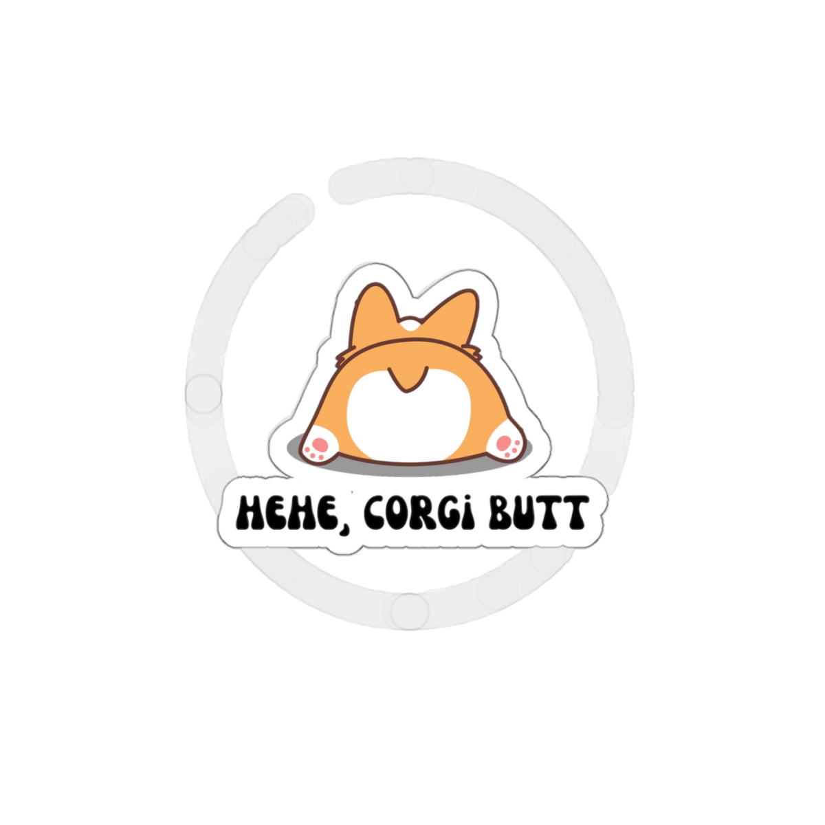 Corgi Butt Sticker