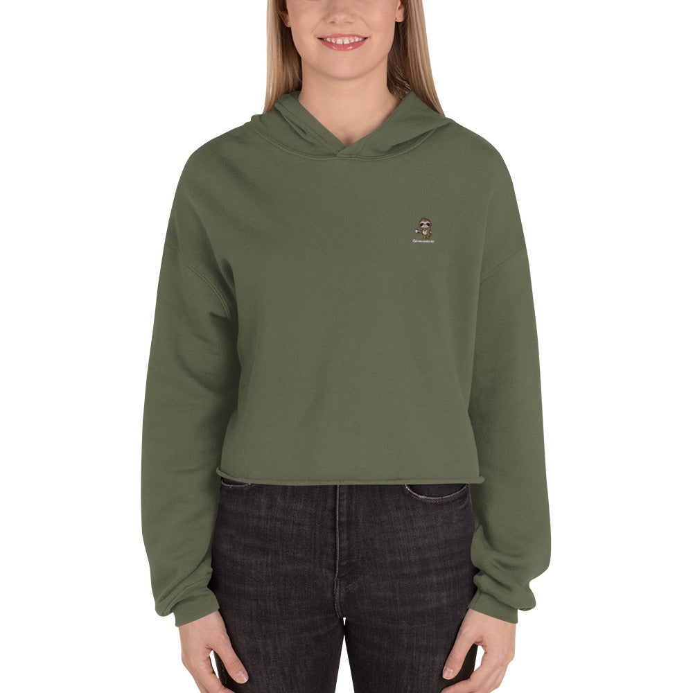 Let Me Wake Up Crop Hoodie